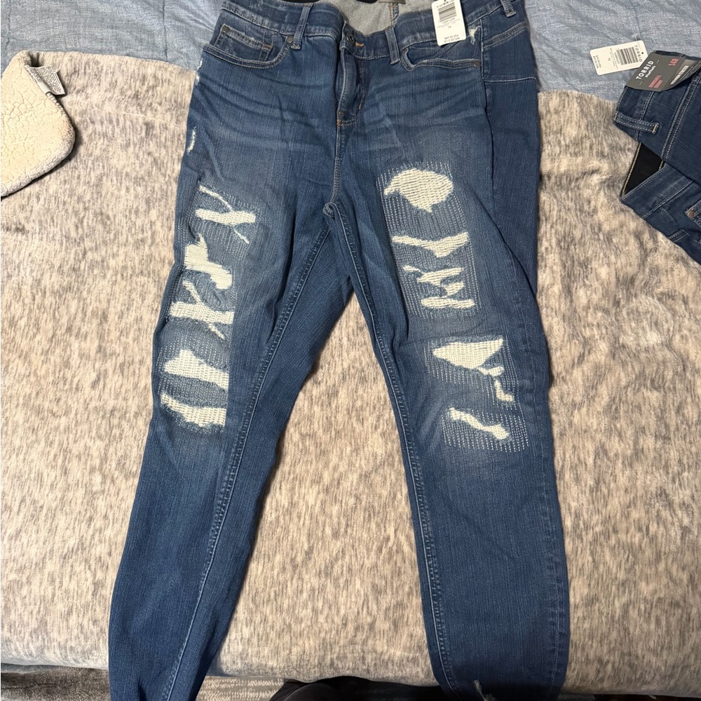 Distressed Blue Women's Jeans
